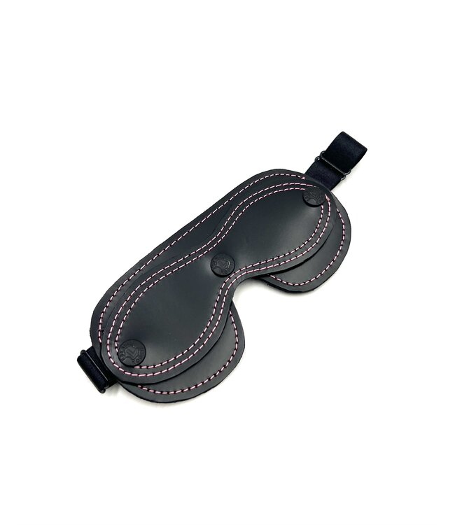 Leather Peek-a-Boo Blindfold