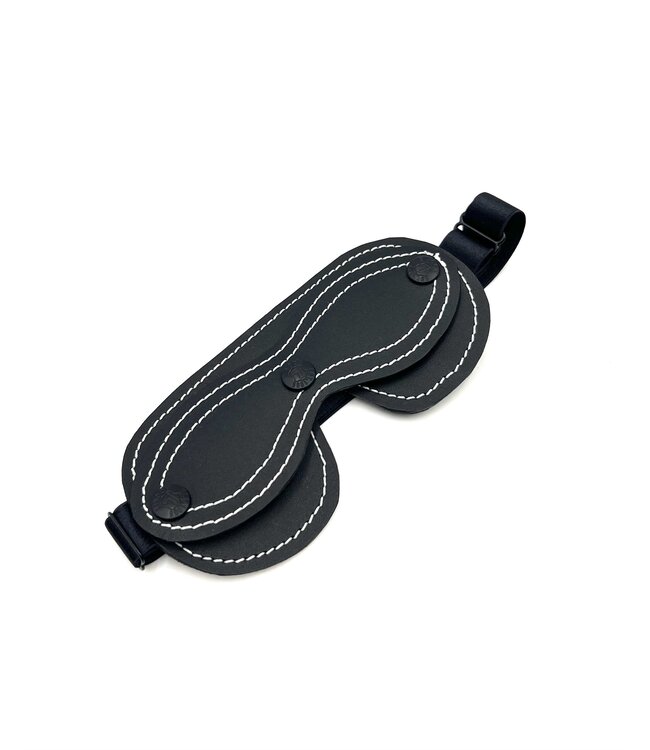 Leather Peek-a-Boo Blindfold