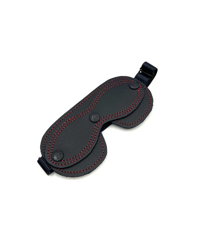 Leather Peek-a-Boo Blindfold