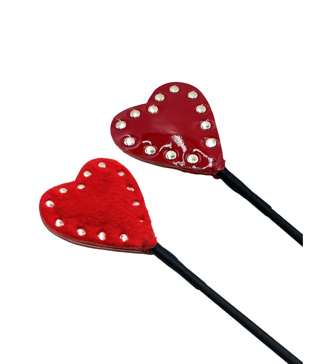 Leather Heart Riding Crop