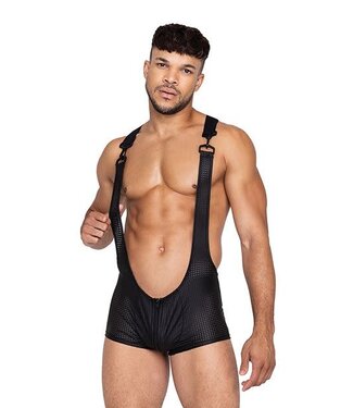 Roma Costume Master Singlet w/Hook & Ring Closure & Contoured Zipper Pouch Black
