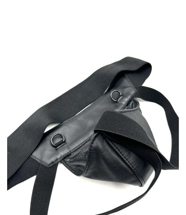 Traditional Leather Open-Ass Jockstrap