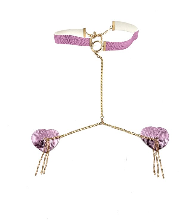 Bond Choker and Heart Nipple Pasties