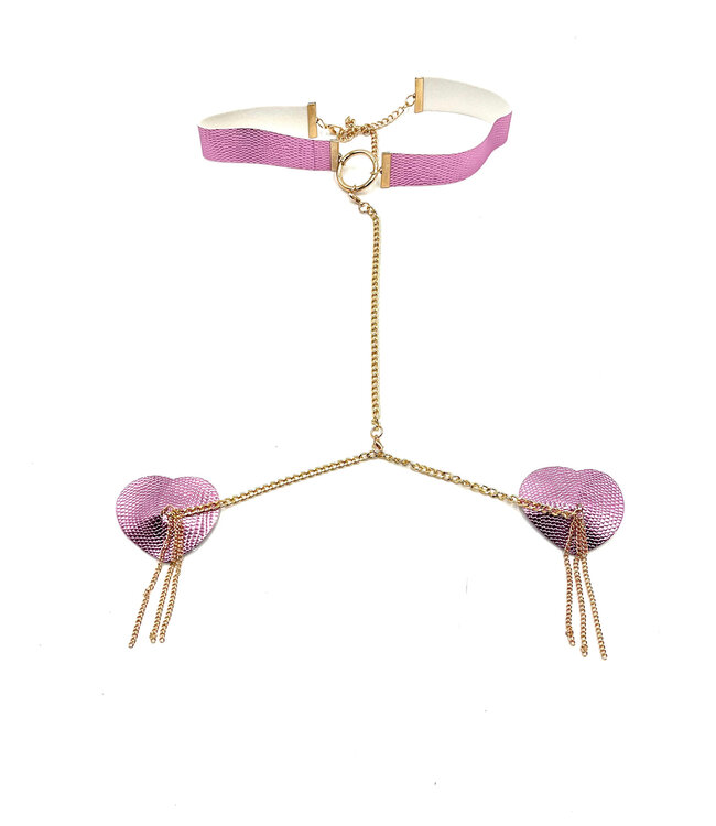 Bond Choker and Heart Nipple Pasties