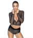 Zipped sheer top