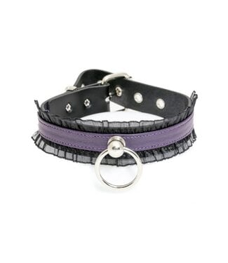 Funk Plus Pettit lace leather choker