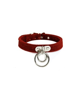 Funk Plus Velvet choker with double O rings