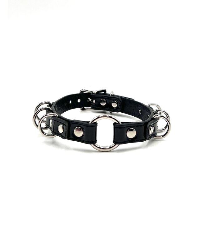 O ring D rings Bondage Choker