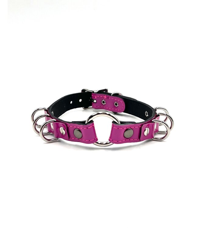 O ring D rings Bondage Choker