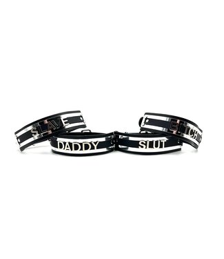 Funk Plus Name chokers with metal plate