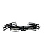 Name chokers with metal plate