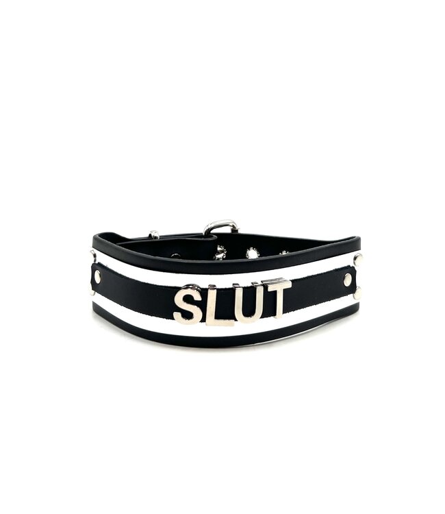Name chokers with metal plate