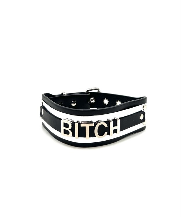 Name chokers with metal plate
