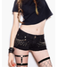 Kulla Adjustable Leg Garter Belt with a Heart