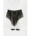 Josephine Noir Fringe  Skirt | Luxury Kink