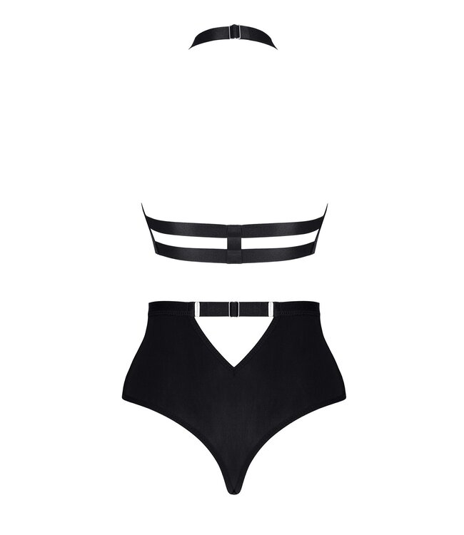 Lace bra with high-waisted shorts set | Lingerie Set