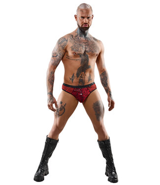 Regnes Red and Black Zebra brazilian briefs