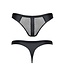 Limited disclosure Men's thong with mesh