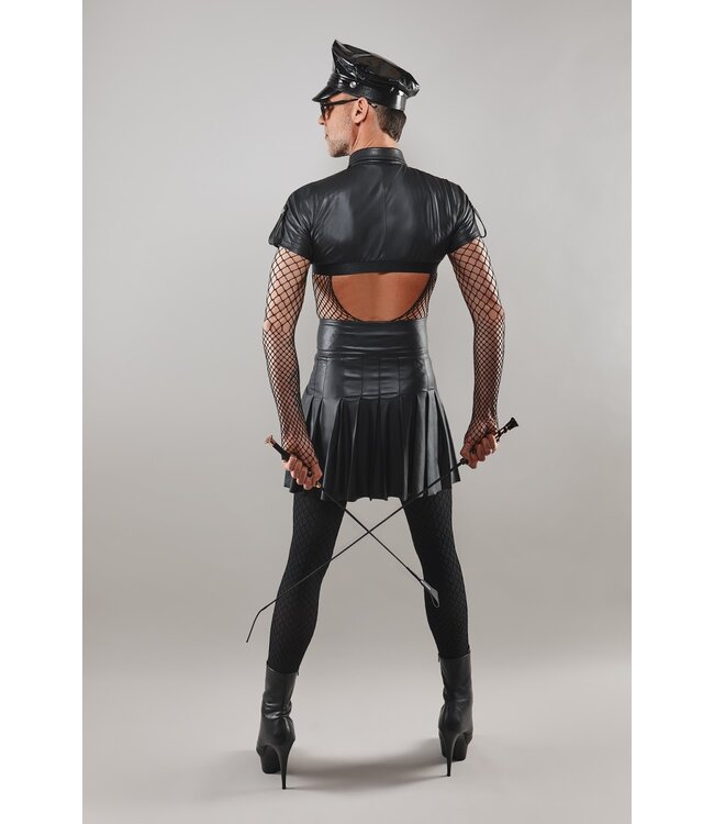 High-waisted  skirt with pleats