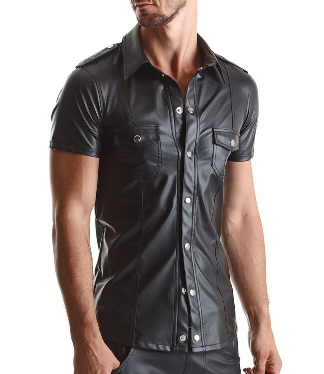 Black wetlook Master Shirt