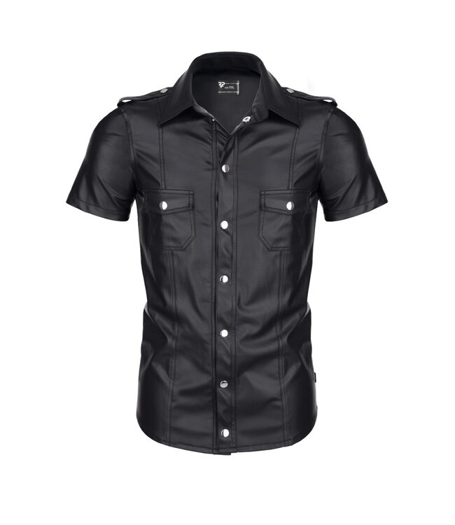 Black wetlook Master Shirt