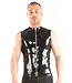 Zip Front Sleeveless Latex T-Shirt