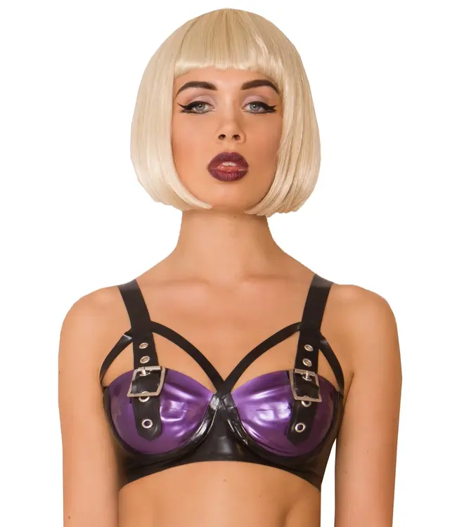 Latex Buckle Bra