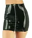 Zip Latex Mini Skirt