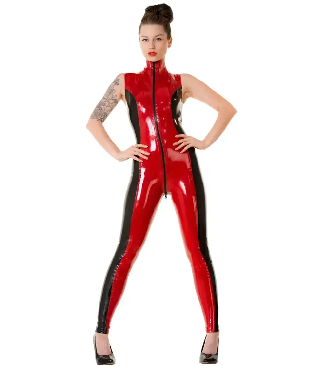 Sabrina Two Tone Latex Catsuit