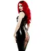 Laced corset back Latex Dress