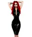Laced corset back Latex Dress