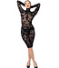 The Cougar Mesh Black Dress