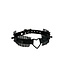 Black Lace and Spikes Heart Choker