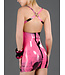 Marbled Latex Cocktail Dress with Back Zip