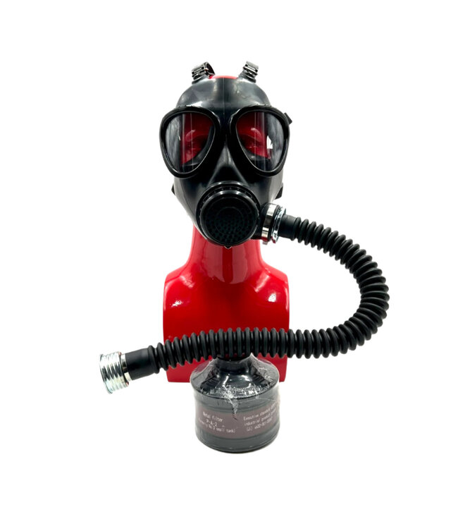 Black rubber Gas Mask w Filter