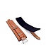 Lined Brown Leather Ankle Bondage Cuffs