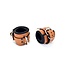 Brown Latigo Leather Wrist Bondage Cuffs