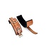 Brown Latigo Leather Wrist Bondage Cuffs