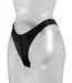 Latex Crotchless Zip Thong