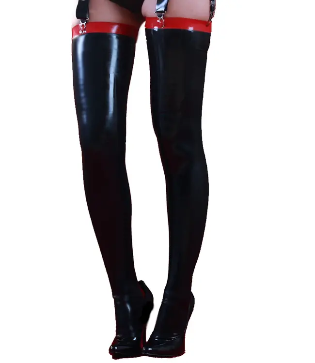 Siren Latex Stockings | Cuban heel