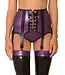 Lace-up Latex Suspender Belt