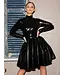 High Neck Full Circle Latex Dress