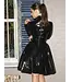 High Neck Full Circle Latex Dress