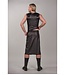 Sleeveless top with four buckles and front zipper