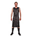 Sleeveless top with four buckles and front zipper