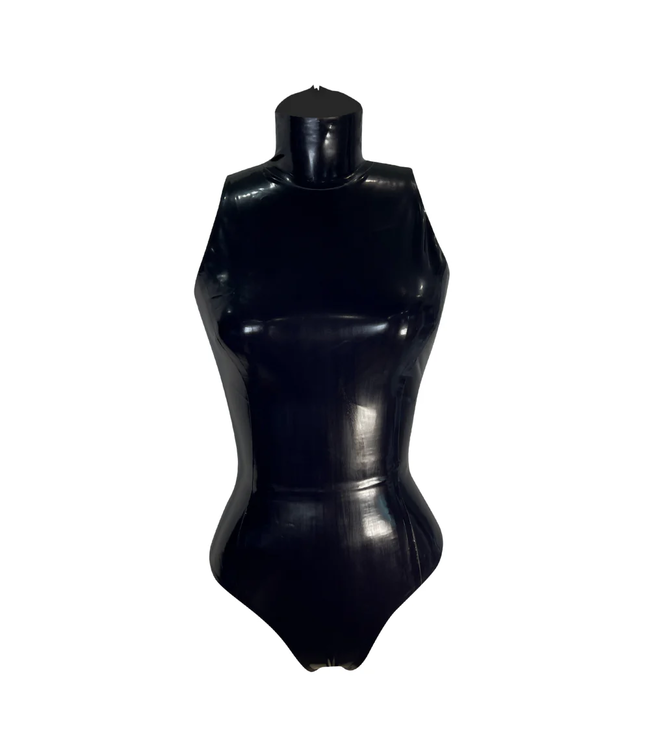 Sleeveless Turtleneck Latex Bodysuit