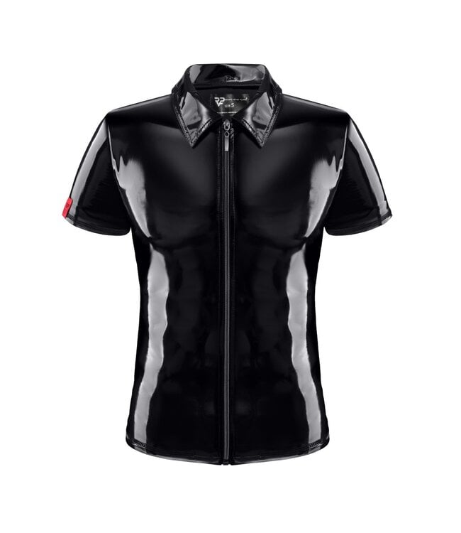 PVC polo shirt with zipp
