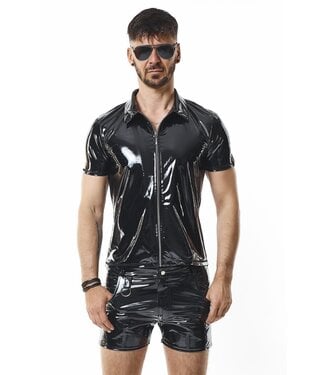 Regnes PVC polo shirt with zipp