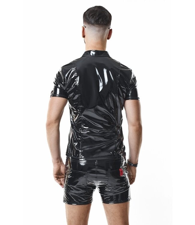 PVC polo shirt with zipp