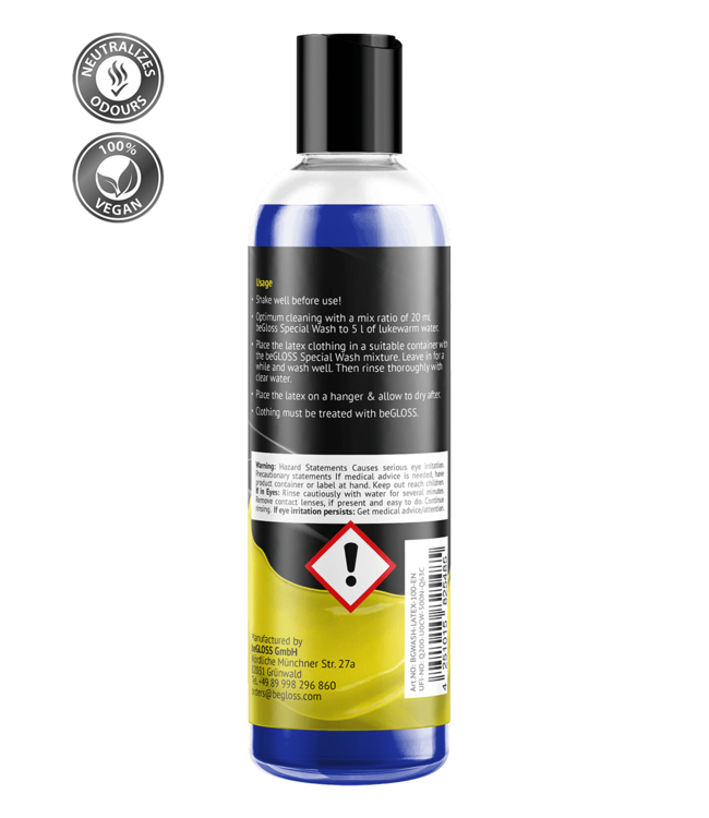 Latex Detergent  | Special Wash for Latex Clothing | beGloss